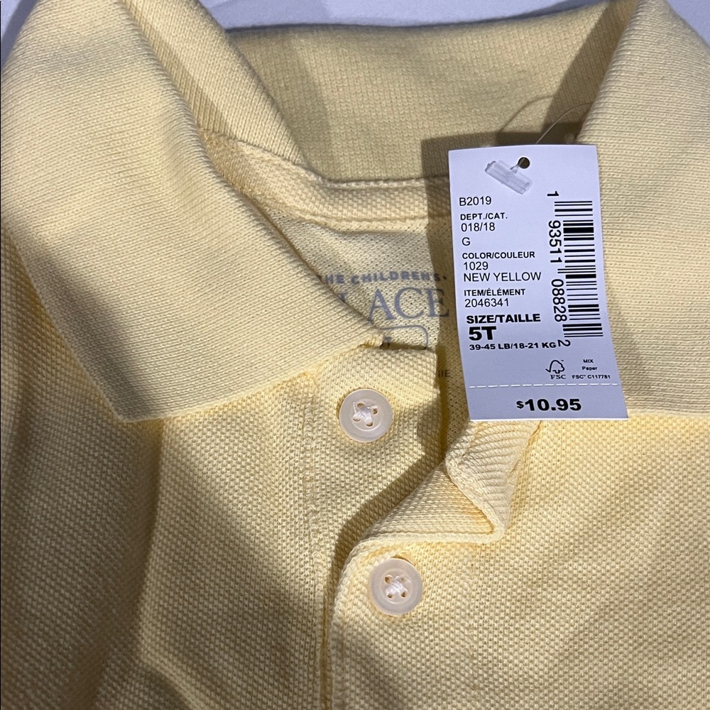 The Children's Place Yellow Polo Shirt